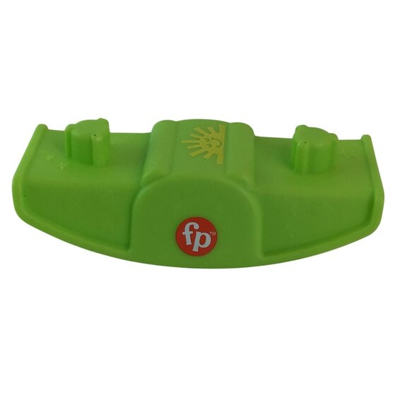 Fisher Price Little People Two Boy Figures w/Green Teeter Totter Seesaw - Picture 10 of 11